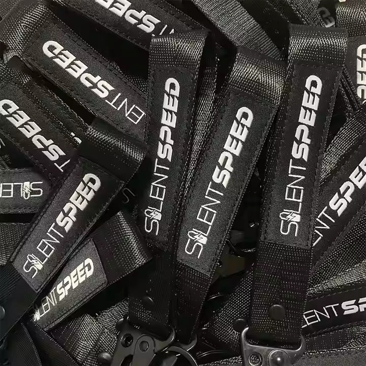 Porte-clés personnalisé brodé avec crochet aigle